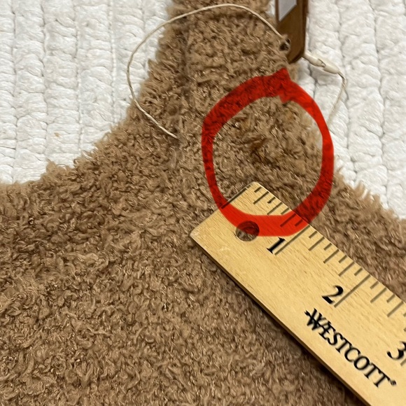 Skims Cozy Tan Sleeveless Top Size L/XL ( Small Stain ) - Picture 3 of 11